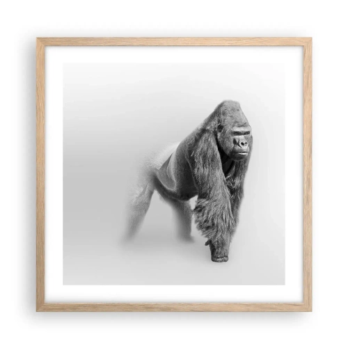 Poster in light oak frame - Certain of Its Strength - 50x50 cm
