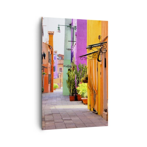 Canvas picture - Rainbow Alley - 80x120 cm