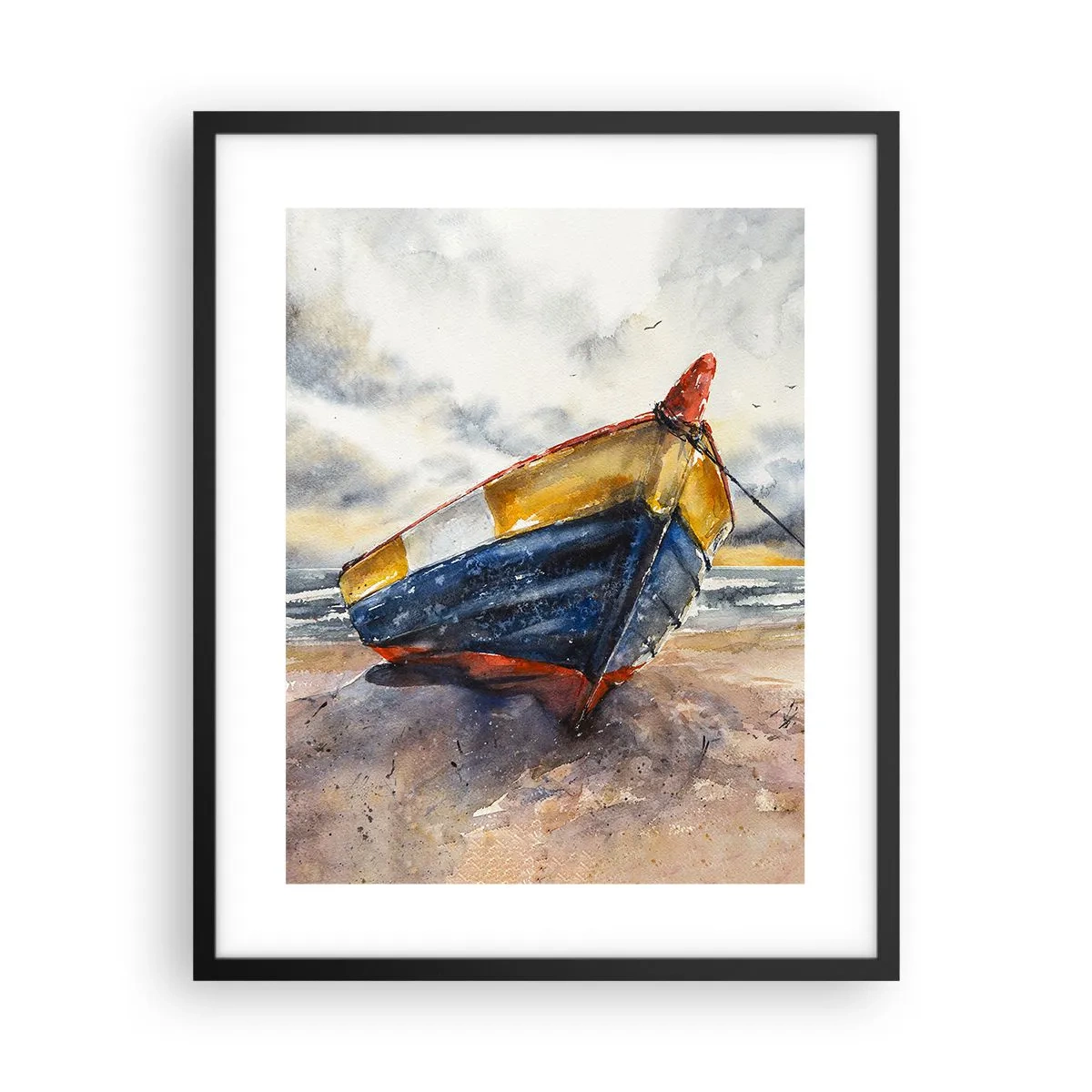 Poster in black frame - Rest On the Shore - 40x50 cm