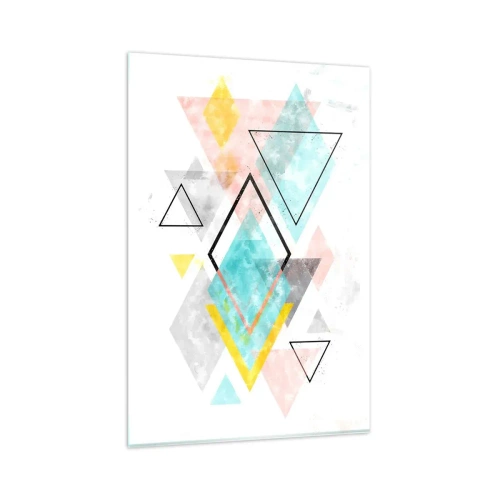 Glass picture - Geometric Play - 80x120 cm