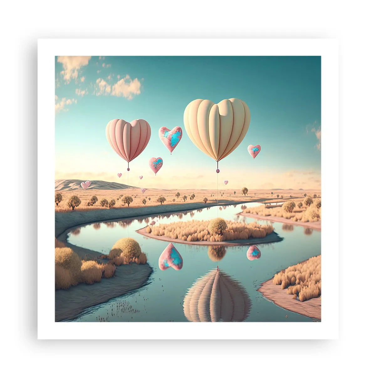 Poster - Love Lifts You up - 60x60 cm