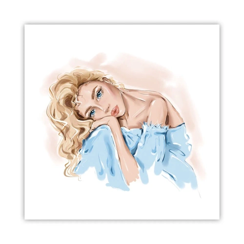 Poster - Dreamy in Blue - 60x60 cm
