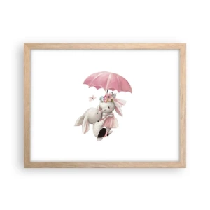 Poster in light oak frame - This Is Love - 40x30 cm