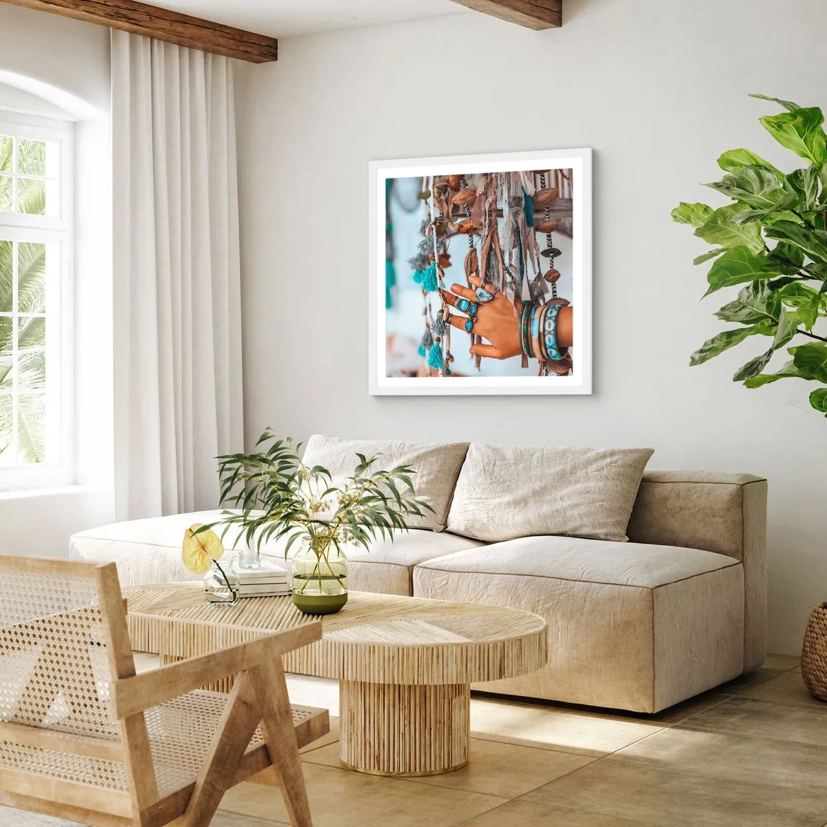 Poster in white frmae - Local Treasures - 40x40 cm