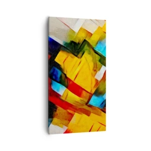 Canvas picture - Colourful Quilt - 55x100 cm