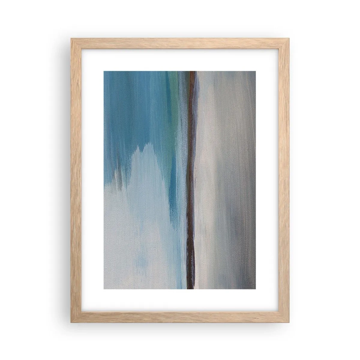 Poster in light oak frame - Horizontal Landscape - 30x40 cm
