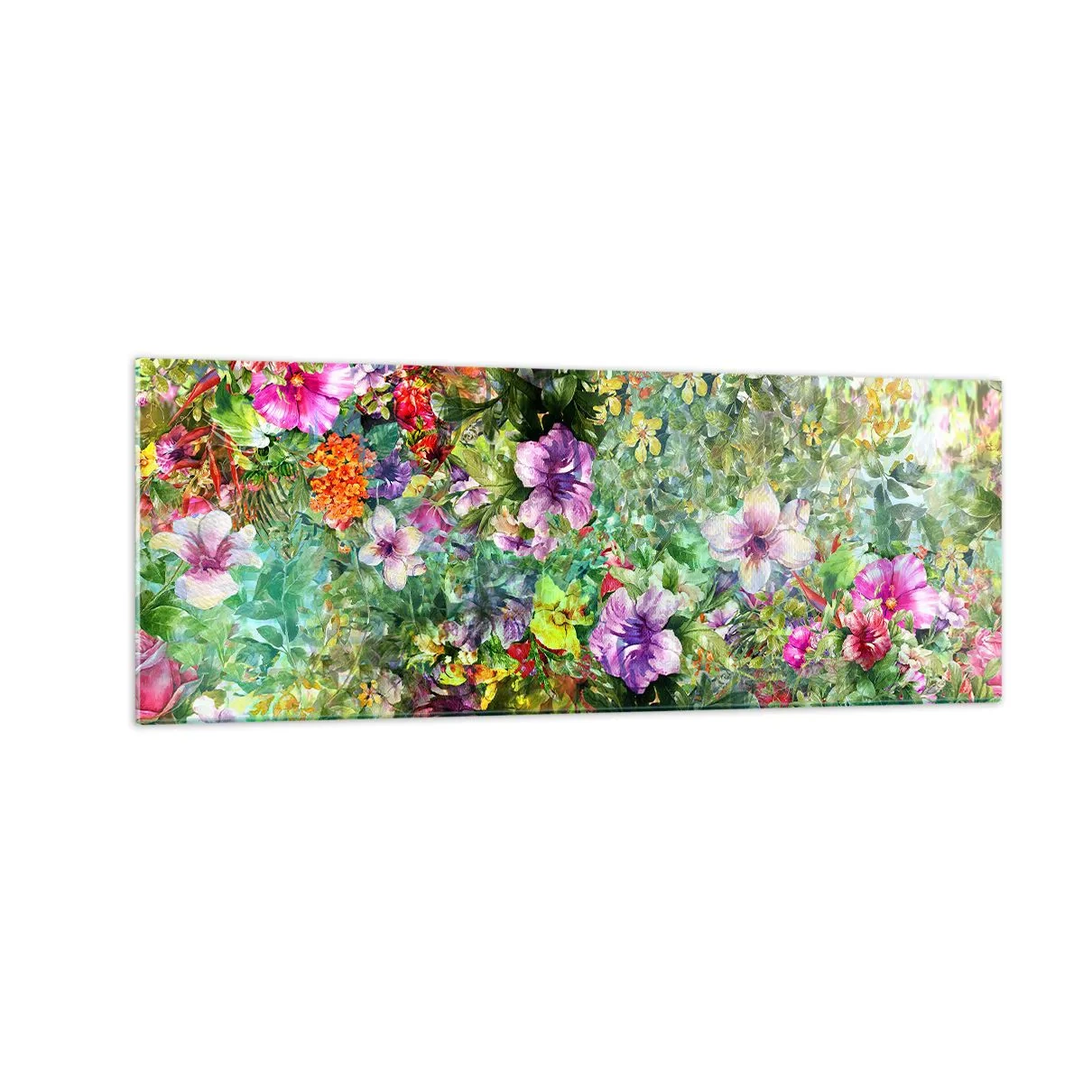 Glass picture - Lost in the Flowers - 140x50 cm