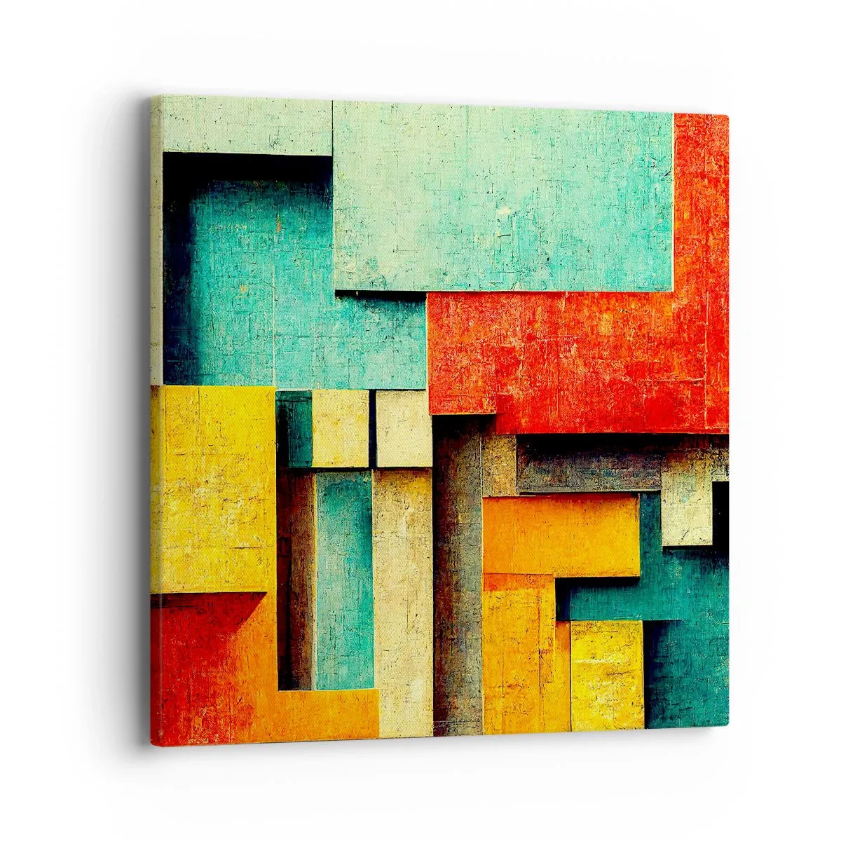 Canvas picture - Festival of Right Angles - 40x40 cm