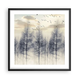 Poster in black frame - Spirits of the Forest - 50x50 cm