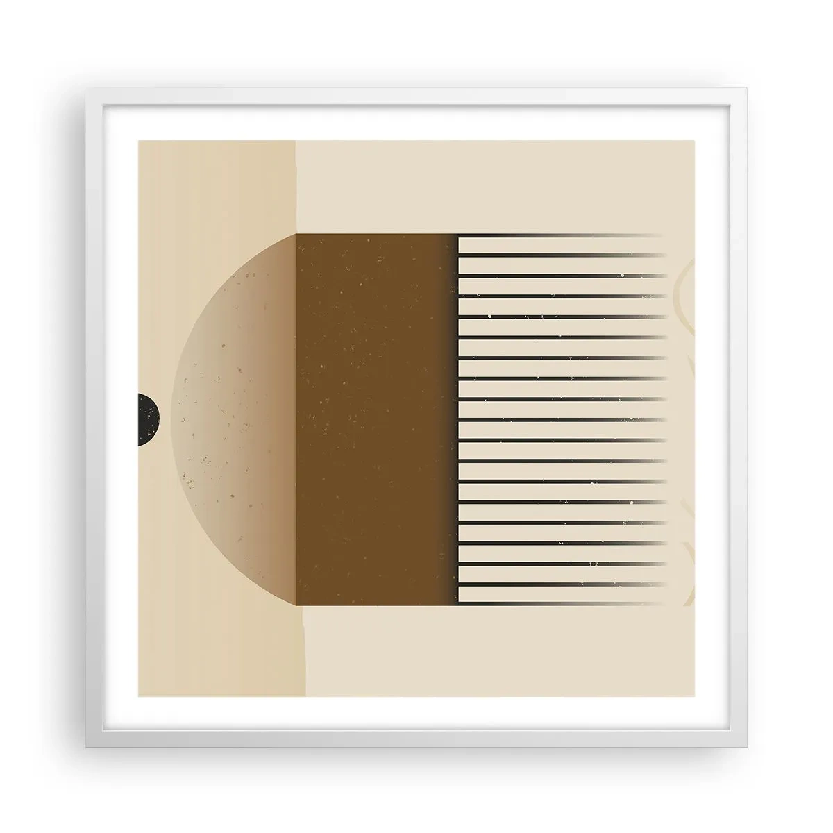 Poster in white frmae - Different States - 60x60 cm