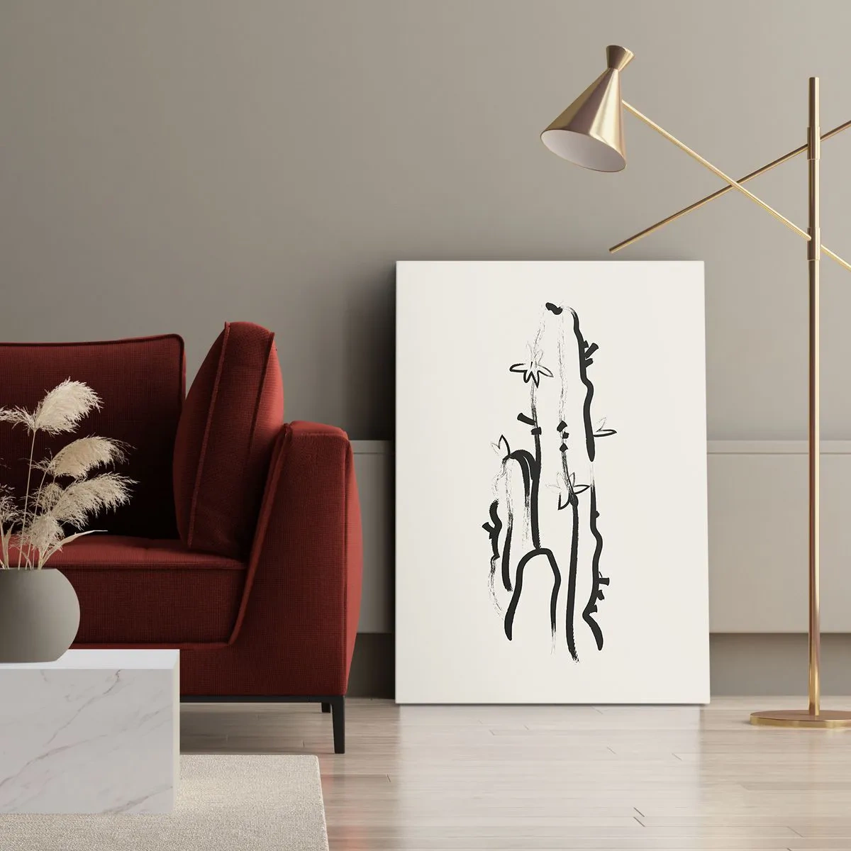 Canvas picture - Blooming Herb - 70x100 cm