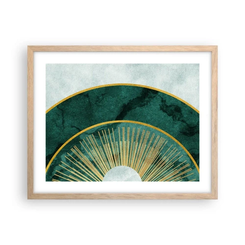 Poster in light oak frame - Another Solar System - 50x40 cm