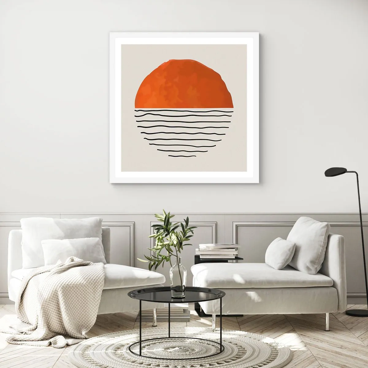 Poster in white frmae - In Japanese Style - 50x50 cm