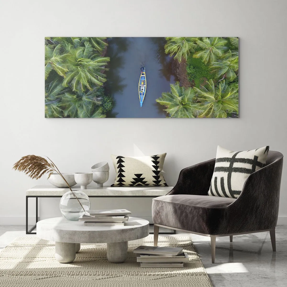 Glass picture - On Tropical Trail - 120x50 cm