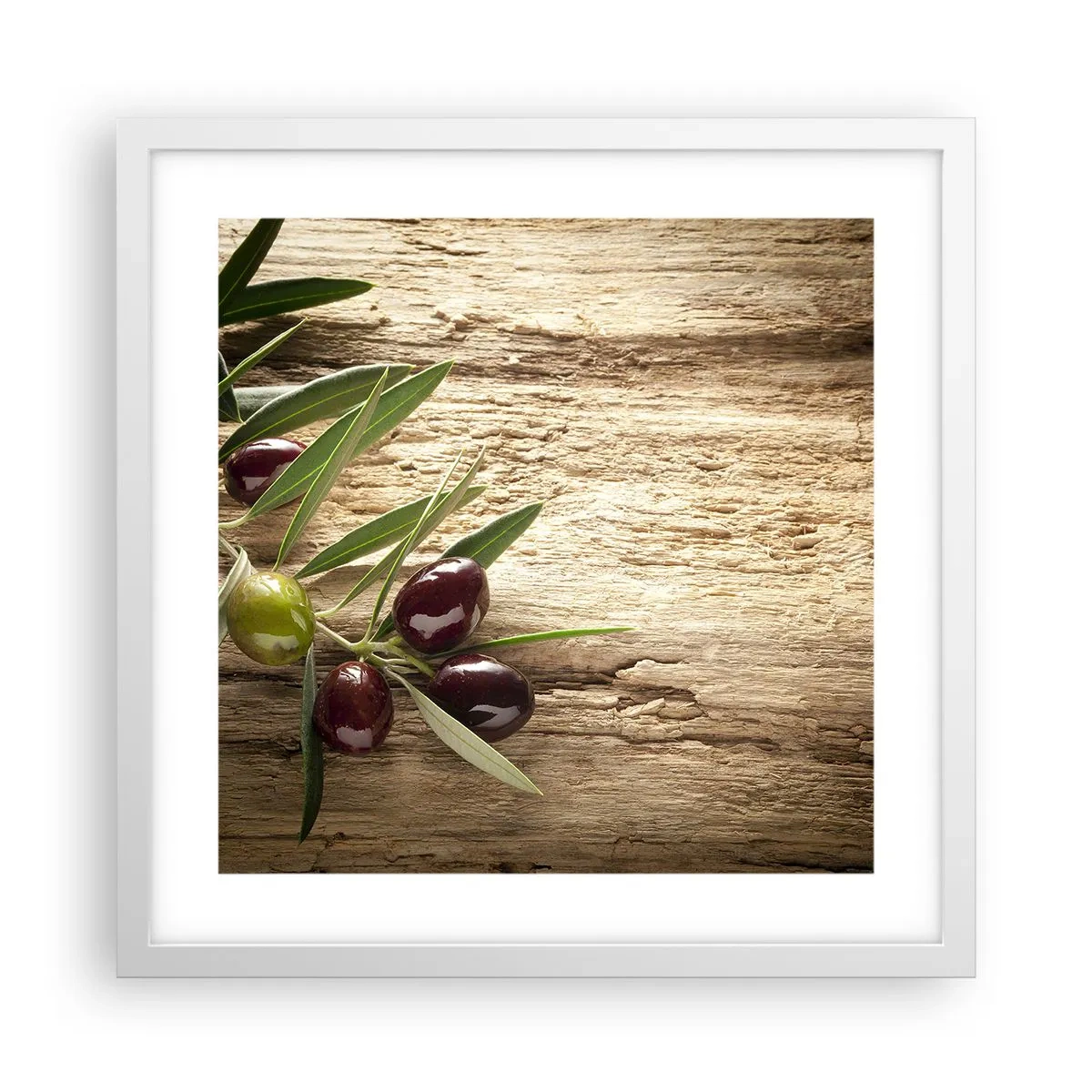 Poster in white frmae - Straight from Nature - 40x40 cm