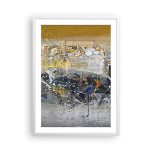 Poster in white frmae - All Will Work out - 50x70 cm