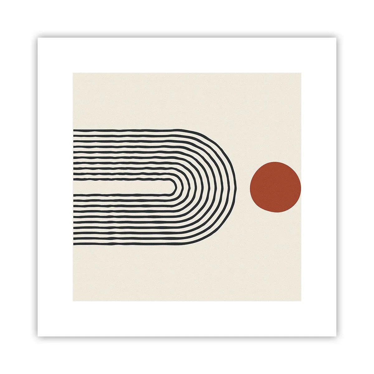 Poster - Magnetism of Shapes and Colours - 30x30 cm
