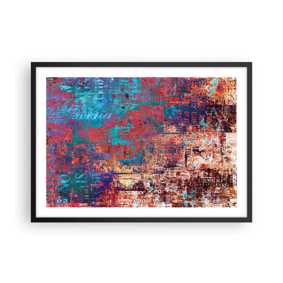 Poster in black frame - Memory and Oblivion - 70x50 cm
