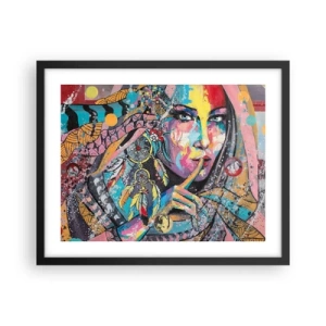 Poster in black frame - Don't Talk Until You Understand - 50x40 cm