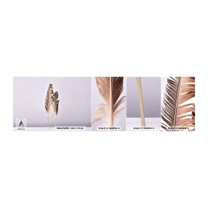 Photo Wallpaper Sample Self-Adhesive Deluxe Sticker - Against Nothingness - Bird feather, Piece, Graphics - 100x30 cm