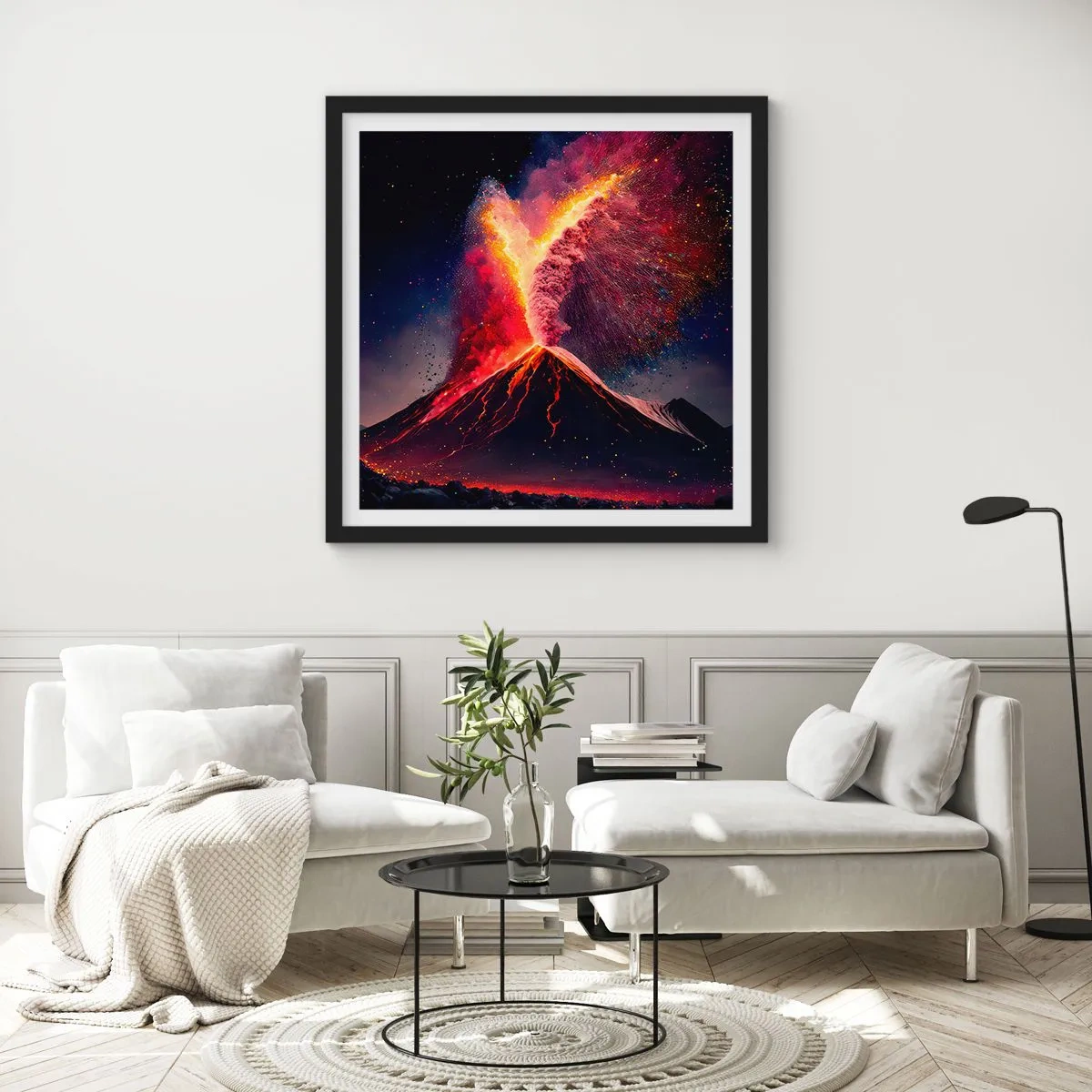Poster in black frame - Beauty and Threat - 30x30 cm