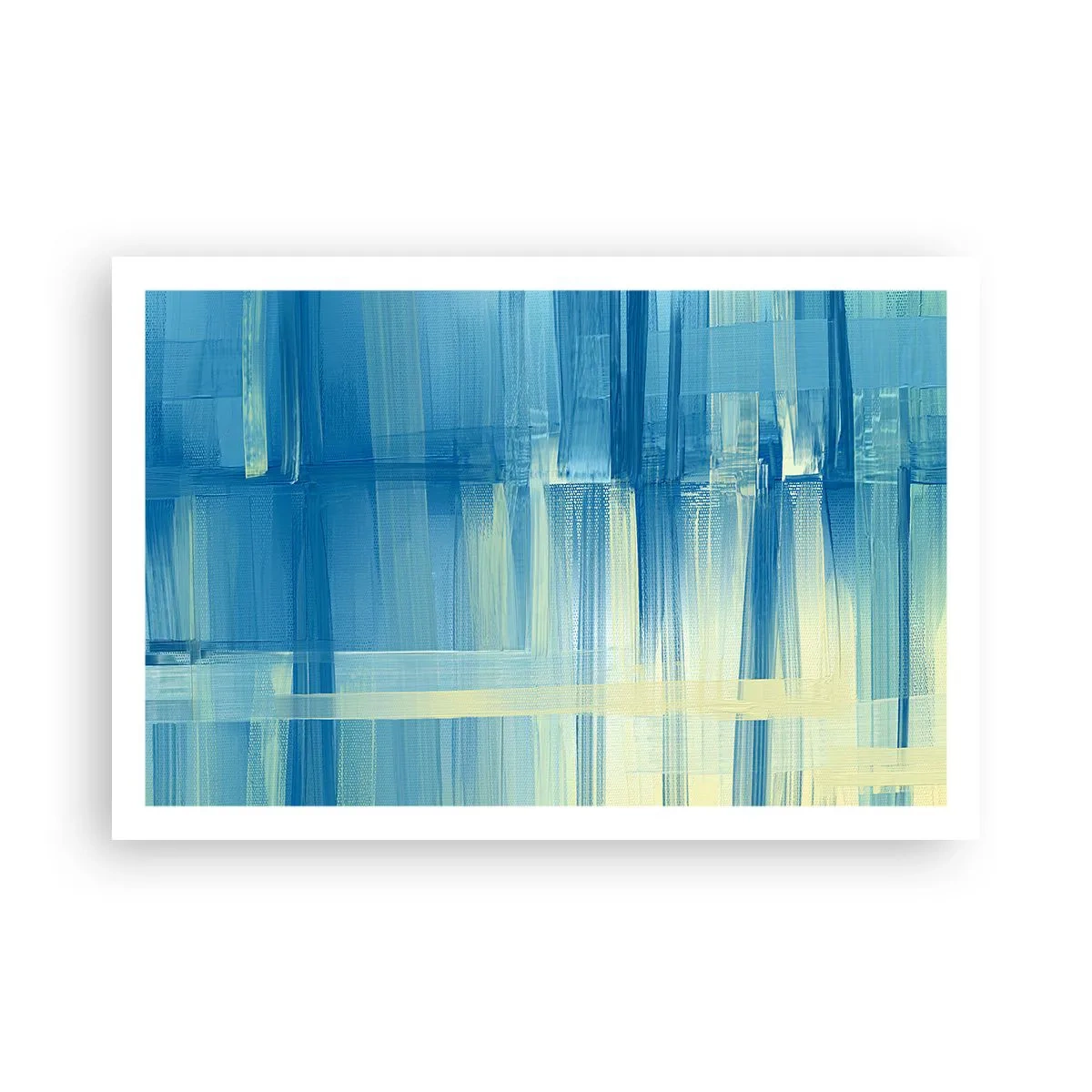 Poster - Composition In Turquoise - 91x61 cm