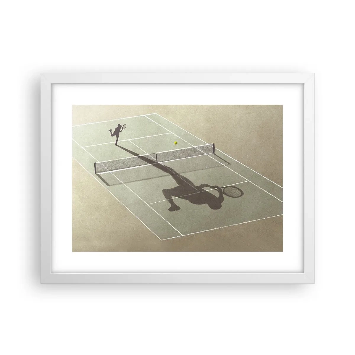 Poster in white frmae - Overcoming Yourself - 40x30 cm