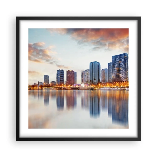 Poster in black frame - Monumental Peace of Paris - 50x50 cm