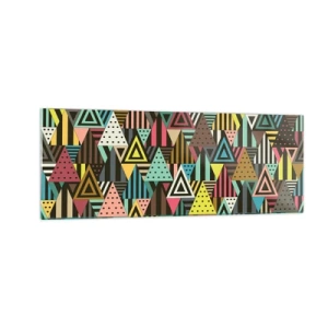 Glass picture - In Rhythm on Three - 140x50 cm