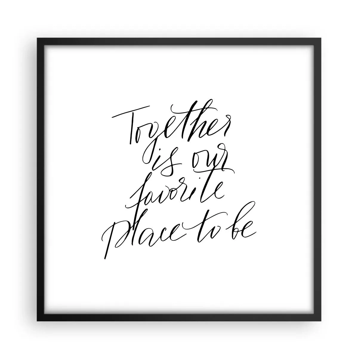 Poster in black frame - Do You Also Feel This? - 50x50 cm