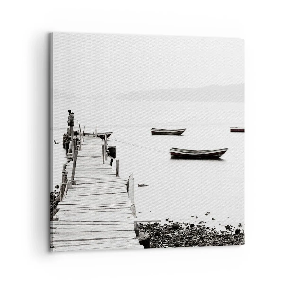 Canvas picture - By Waters Still and Clear - 60x60 cm