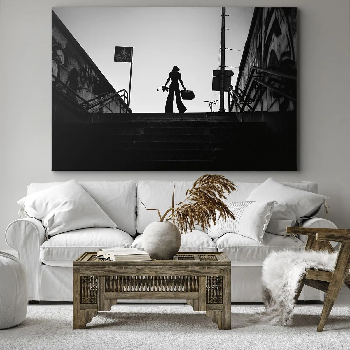 Canvas picture - City Wander - 100x70 cm