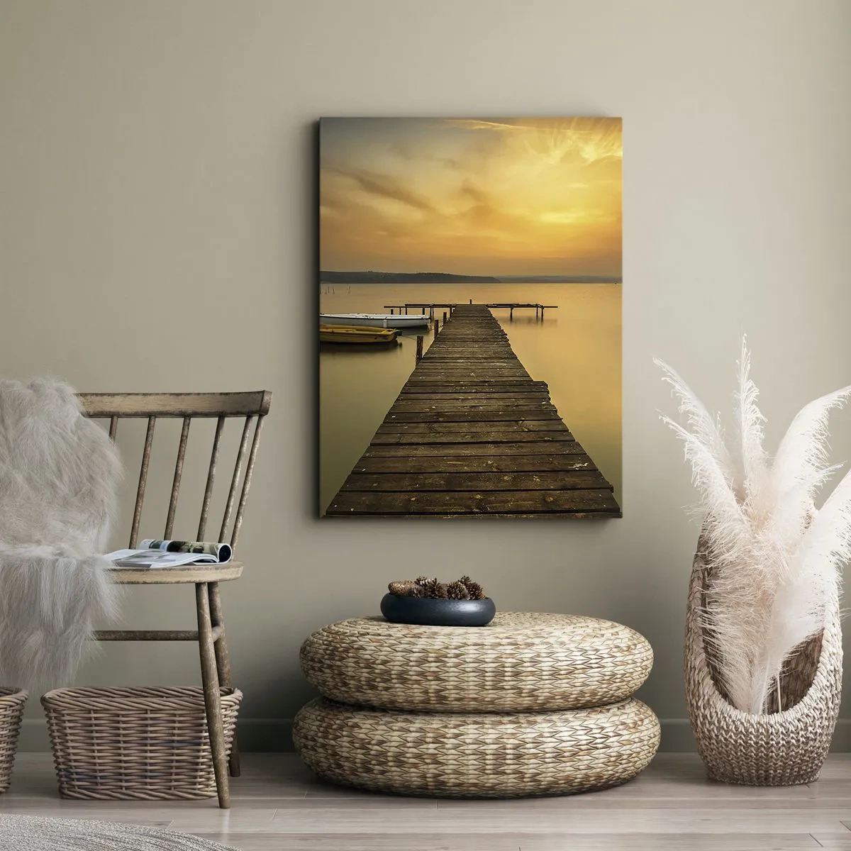 Canvas picture - I Will Open up Golden Sky before You - 50x70 cm