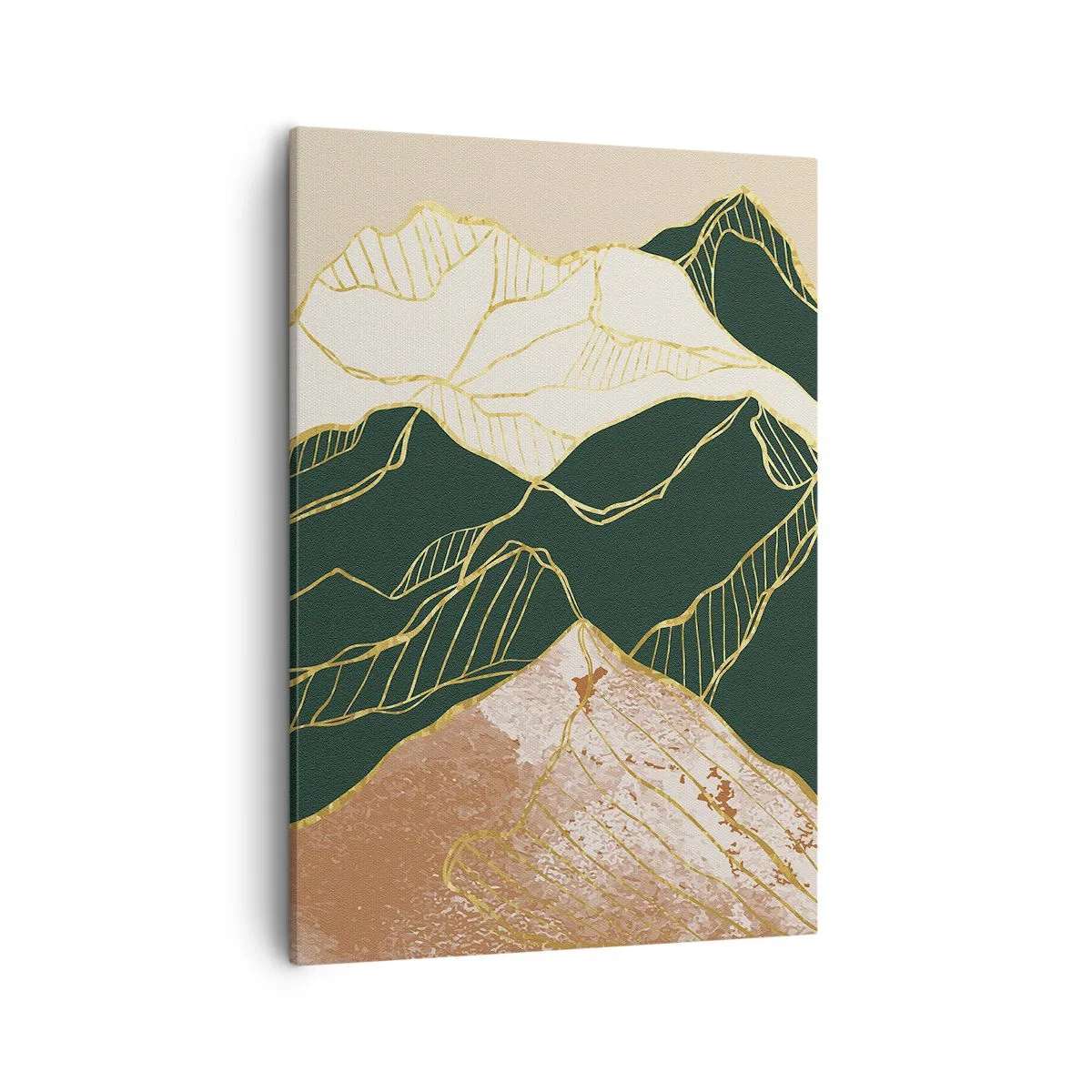 Canvas picture - Golden Peaks - 50x70 cm