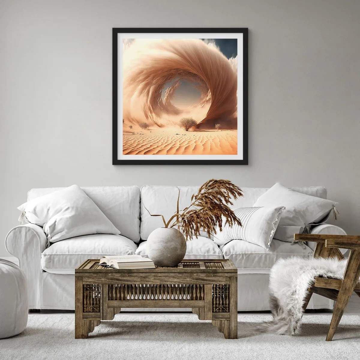 Poster in black frame - Open Portal - 30x30 cm