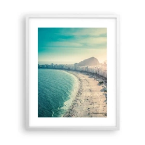 Poster in white frmae - Eternal Holiday in Rio - 40x50 cm