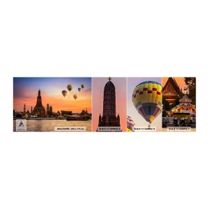 Photo Wallpaper Sample Standard Eco - Here Is Where Fairtales Are Born - Bangkok, Temple of Dawn, Thailand - 100x30 cm