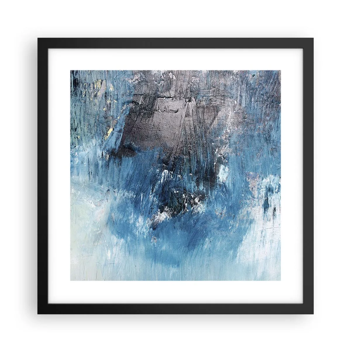 Poster in black frame - Blue Rhapsody - 40x40 cm