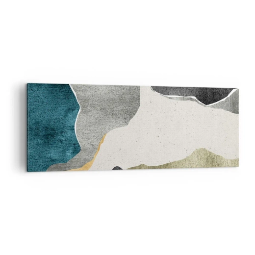 Canvas picture - Mosaic Composition with a Gold Thread - 140x50 cm