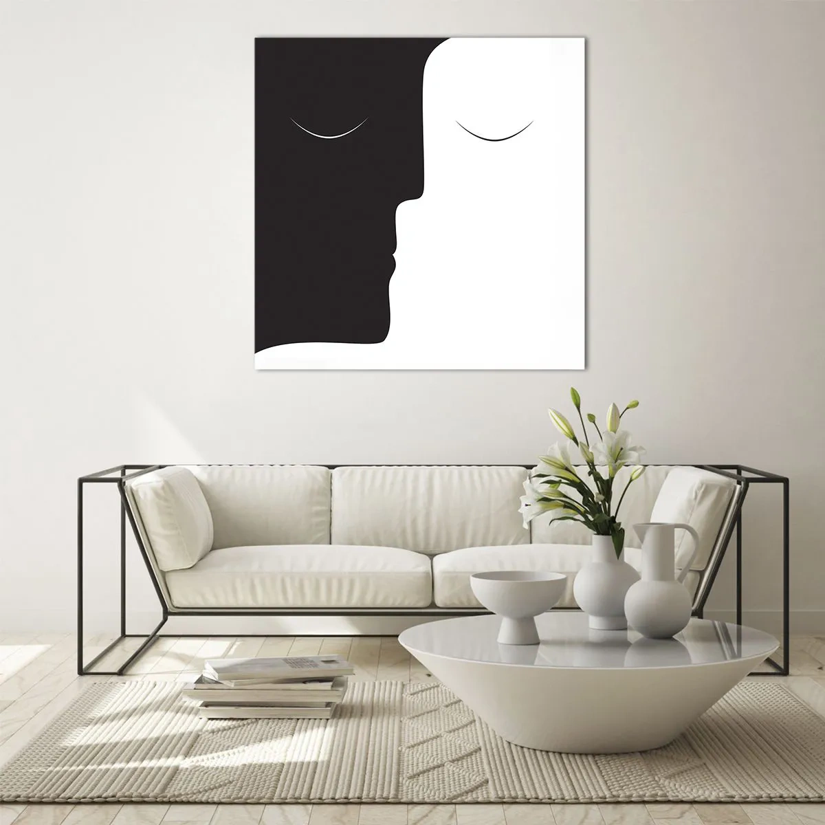 Glass picture - Unity of Opposites - 40x40 cm