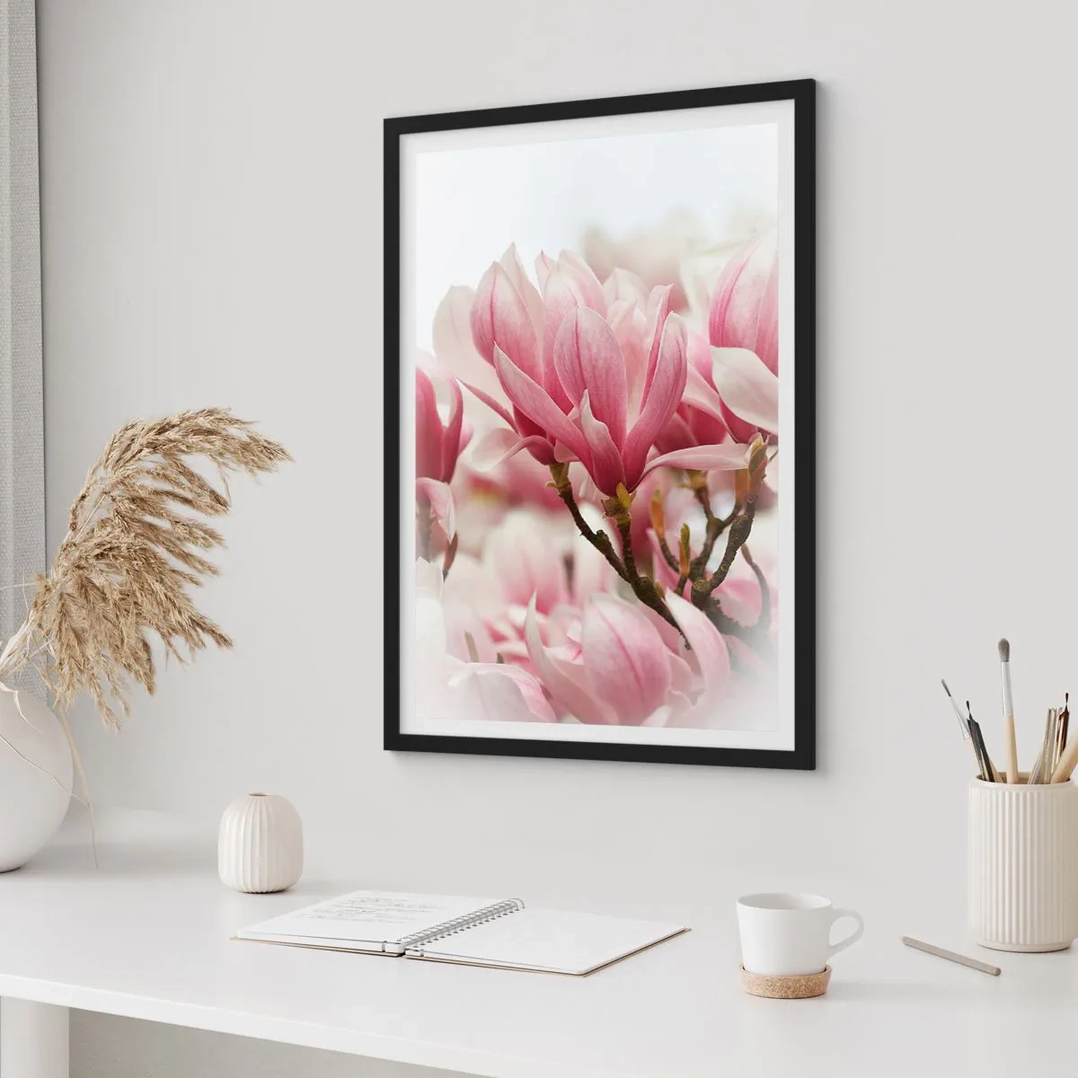Poster in black frame - Spring Flowers - 30x40 cm