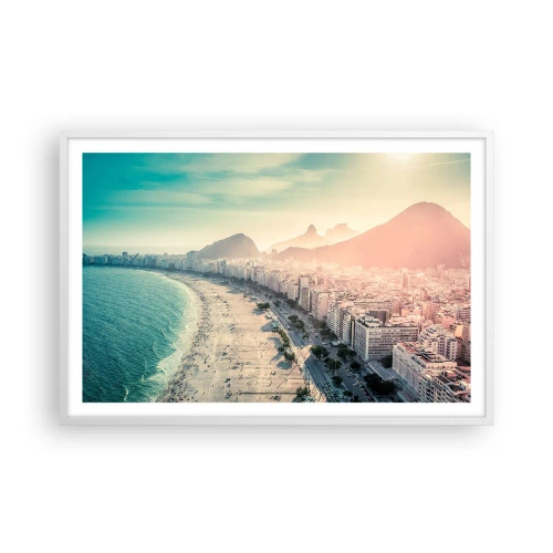 Poster in white frmae - Eternal Holiday in Rio - 91x61 cm