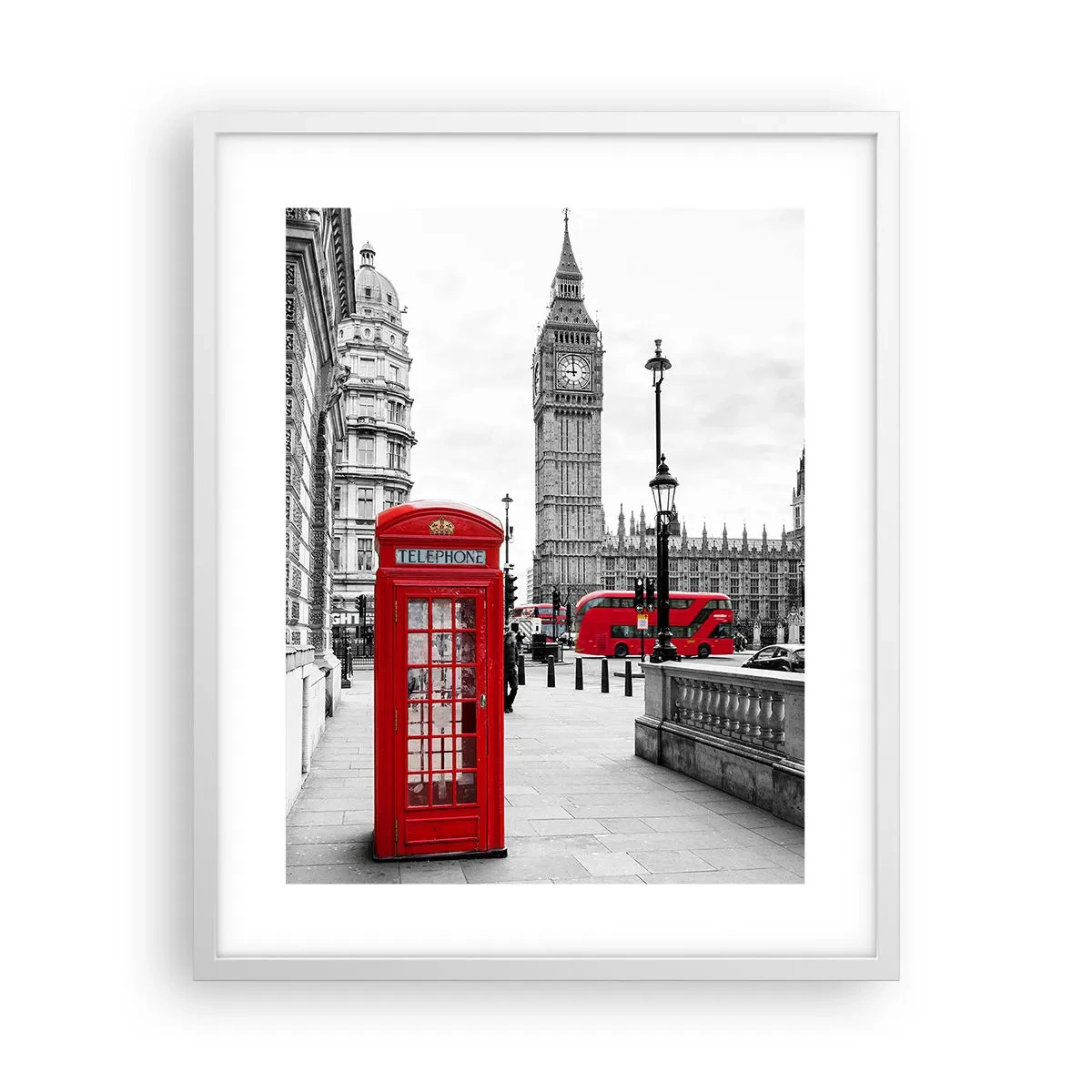 Poster in white frmae - Undoubtedly London - 40x50 cm