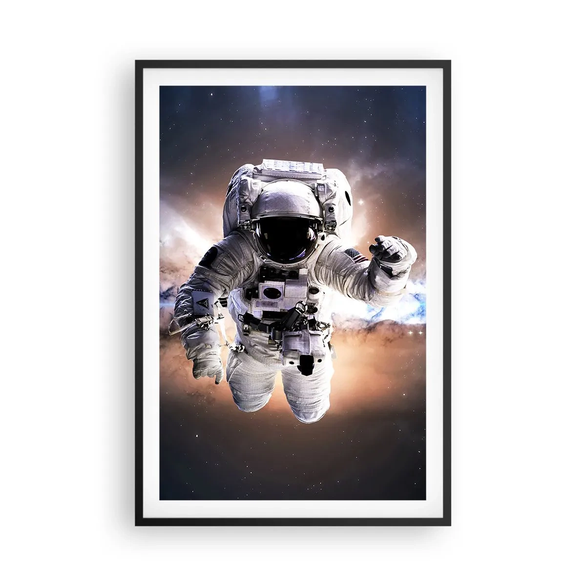 Poster in black frame - Greetings from Space - 61x91 cm