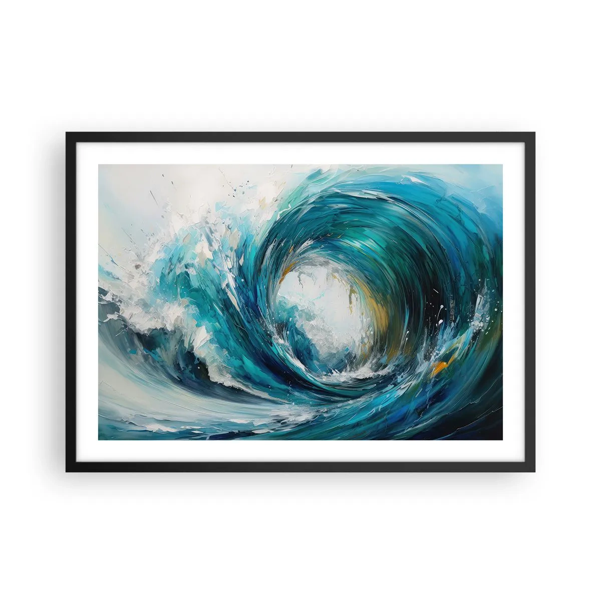 Poster in black frame - Sea Portal - 70x50 cm