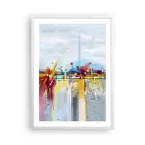 Poster in white frmae - Bridge of Joy over the River of Life - 50x70 cm