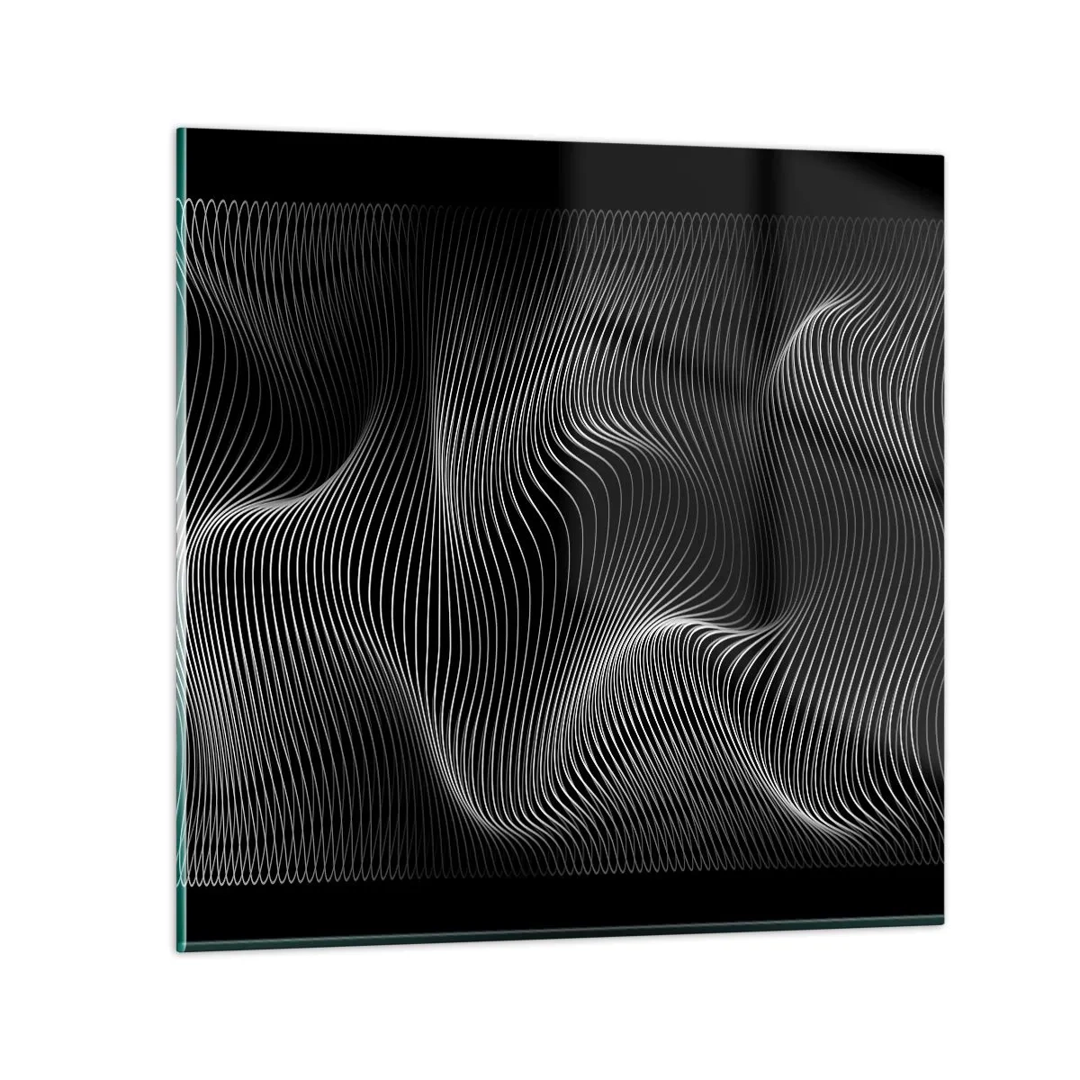 Glass picture - Dance of the Light in Space - 60x60 cm