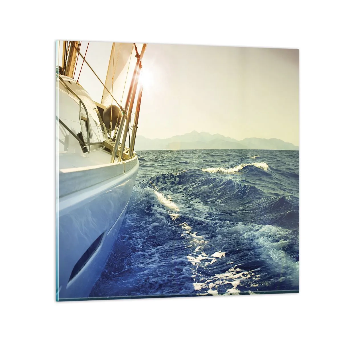 Glass picture - In Search of Adventure - 60x60 cm