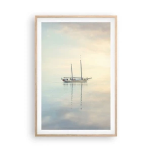 Poster in light oak frame - In the Sea of Silence - 61x91 cm