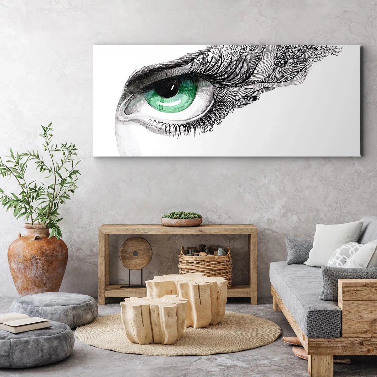 Canvas picture - Beautiful and Ready to Attack - 90x30 cm